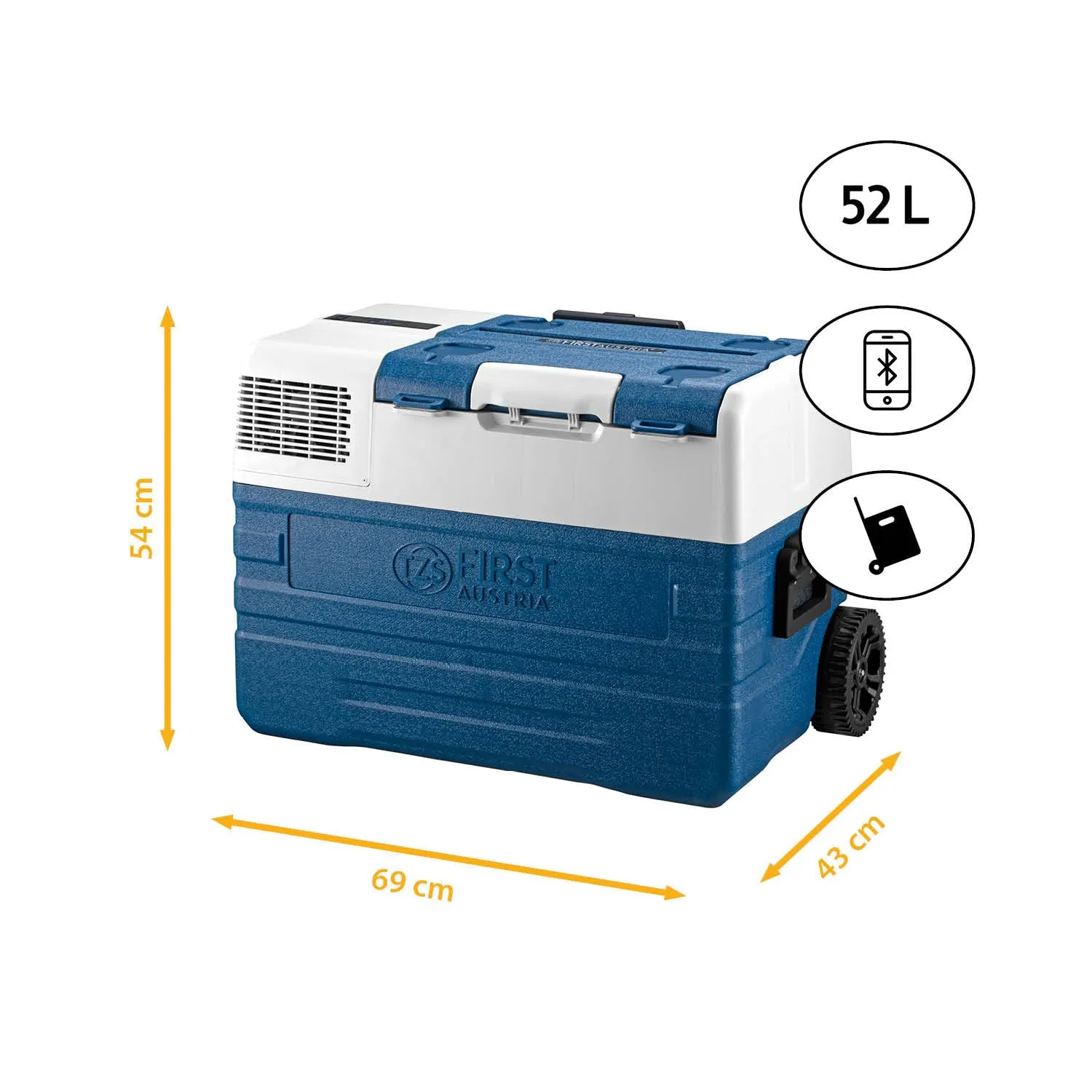 First Austria Frigo Portatile Compressore 52L Bluetooth
