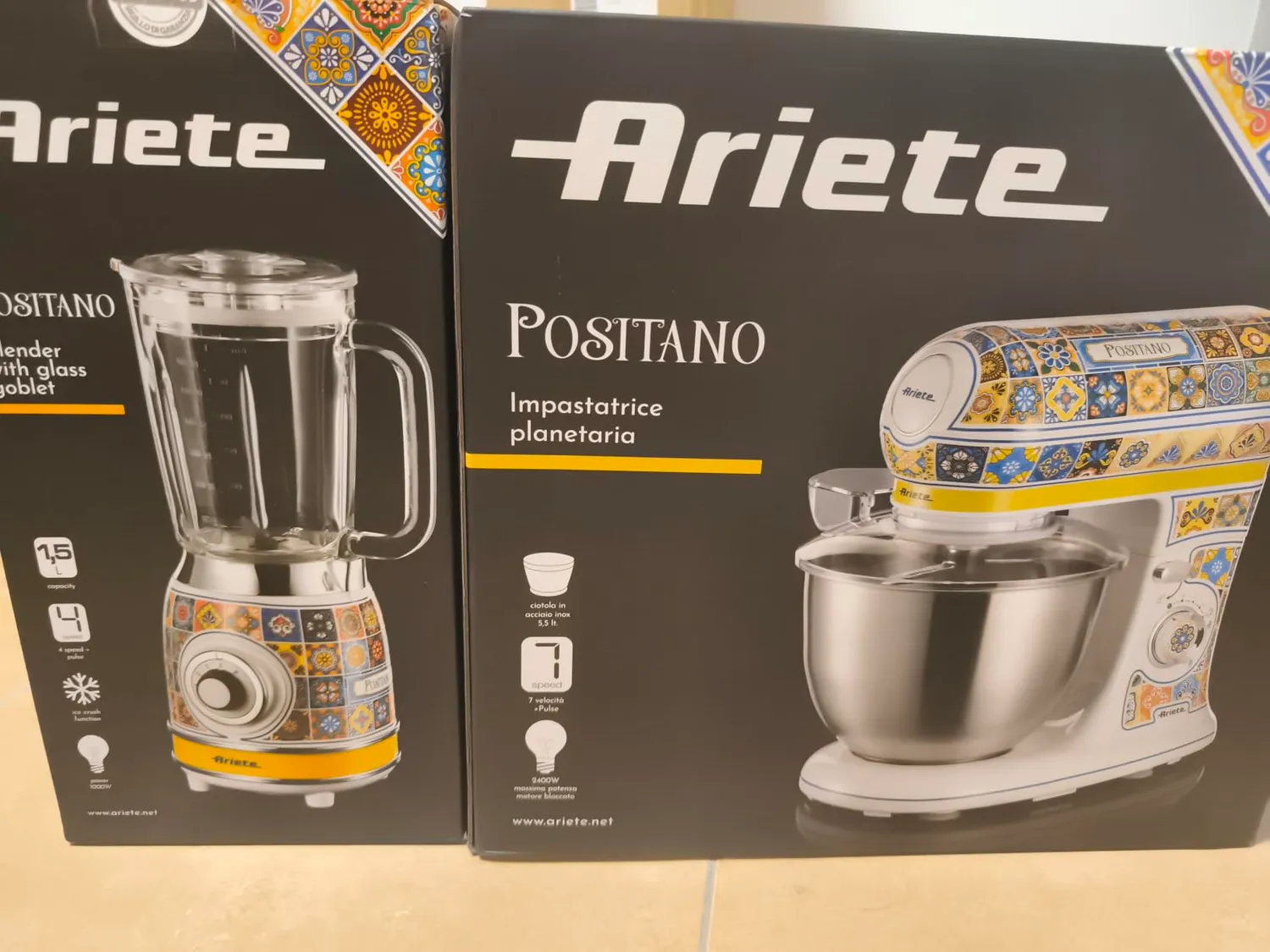 Ariete Capri 1588 planetaria 5,5 L blu bianco