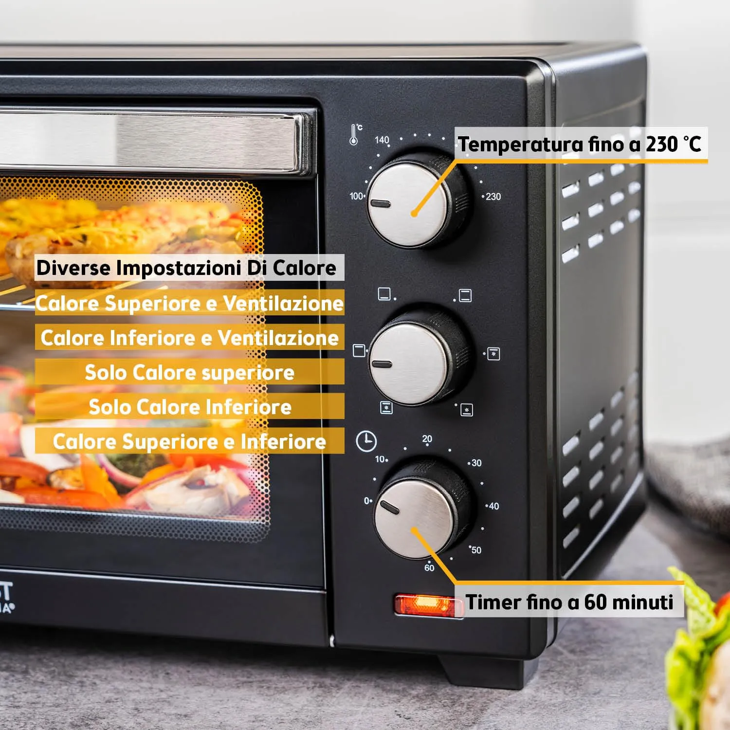 First Austria 20L mini forno elettrico 1380W 230°C