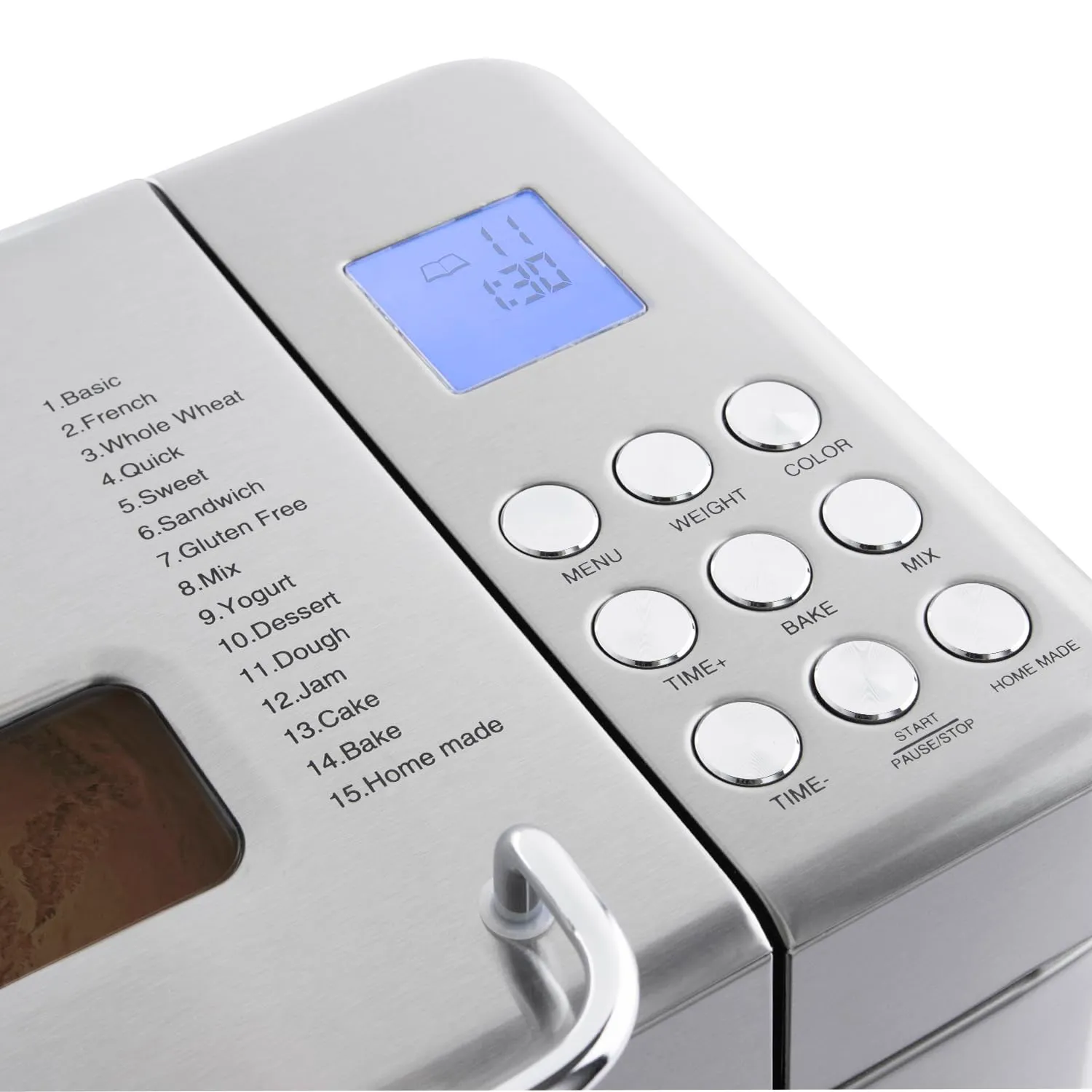 Koenig BAKE440 Macchina Pane 1Kg 15 Programmi Inox