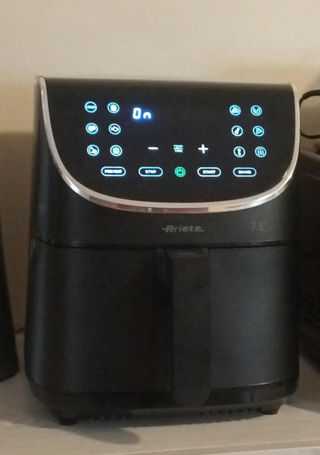 Ariete Airy Fryer 4627 Friggitrice ad Aria 7L Nera Max Crisp