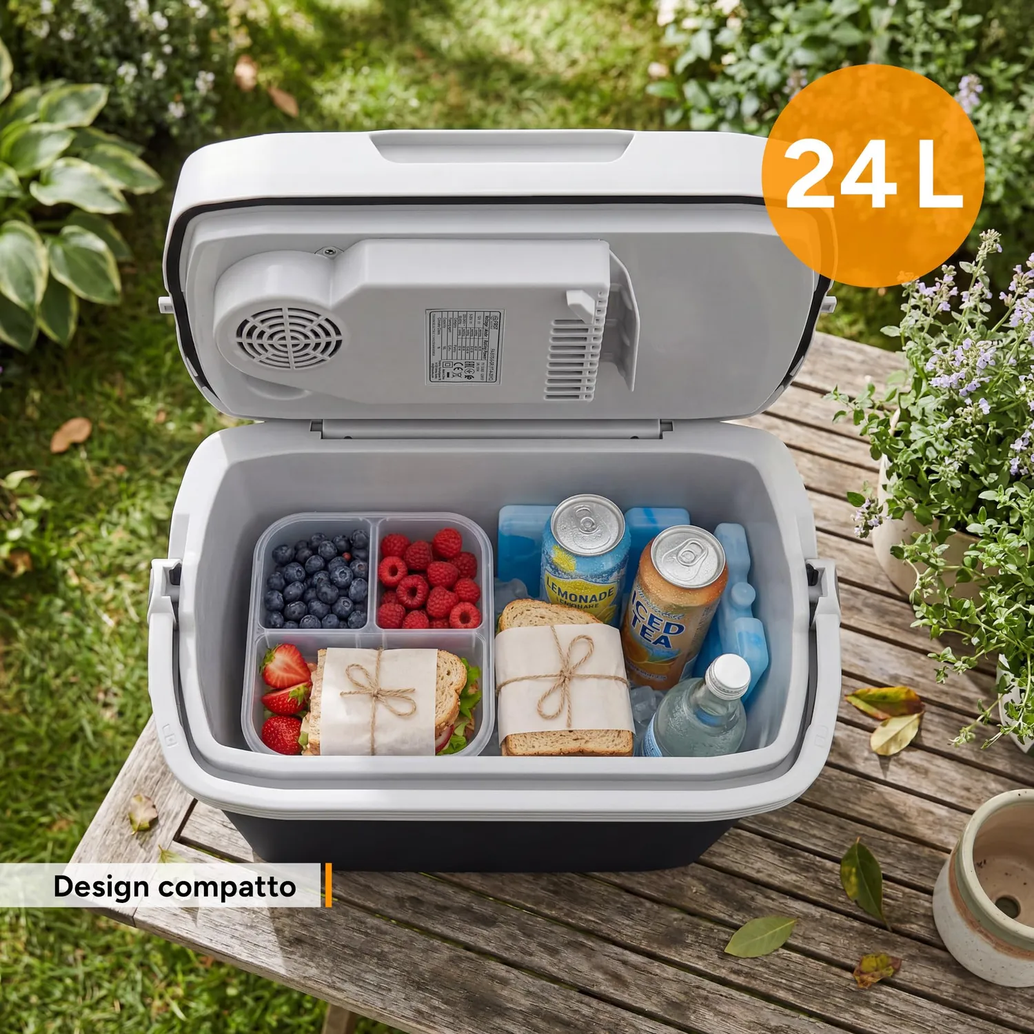 First Austria TZS 24L Frigo Portatile Nero Caldo e Freddo