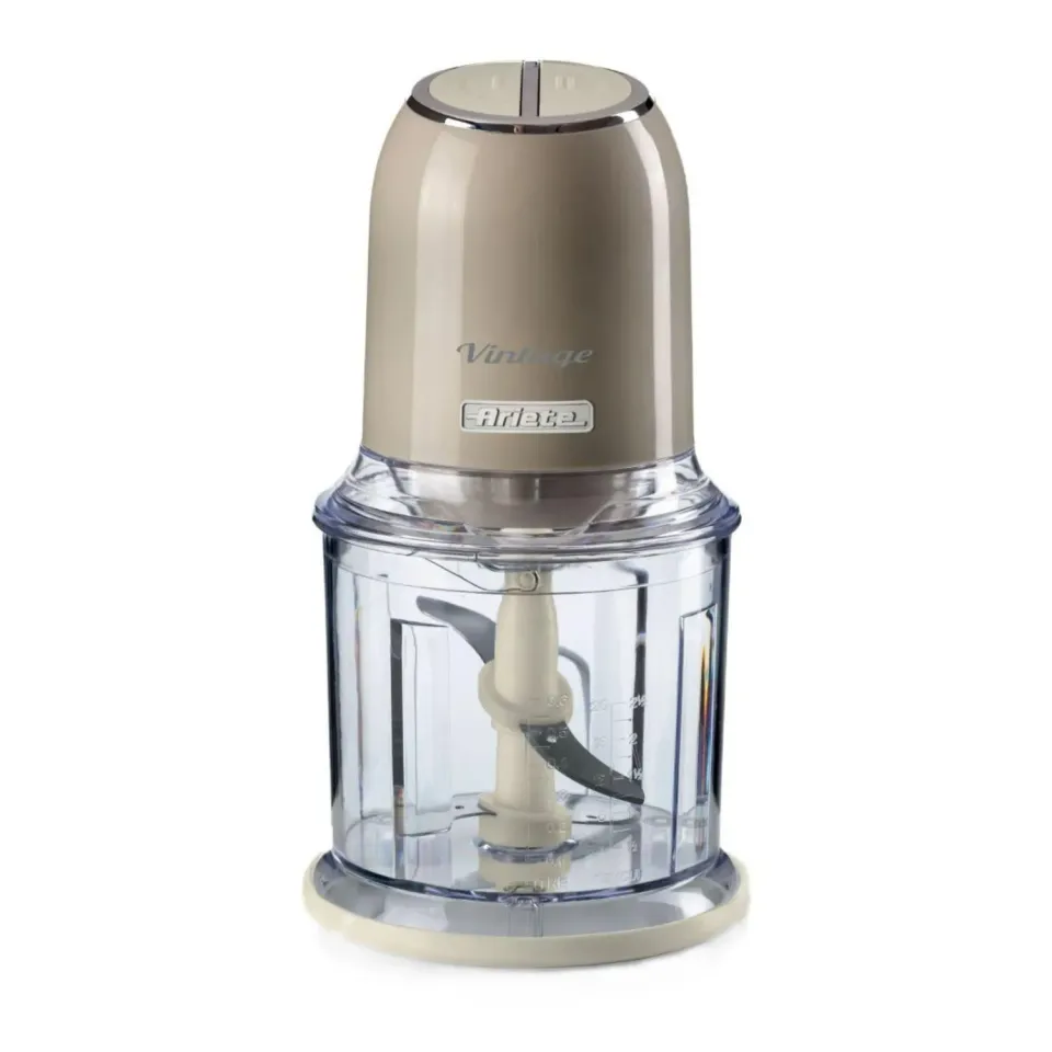 Ariete Vintage 438 Tritatutto Beige 600 ml 4 Lame Inox