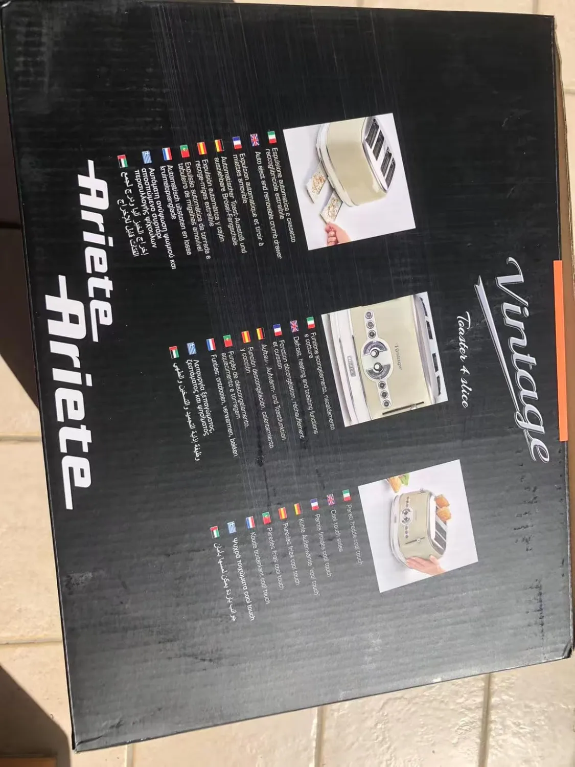 Ariete Vintage 156 Tostapane 4 Fette Beige 1600W