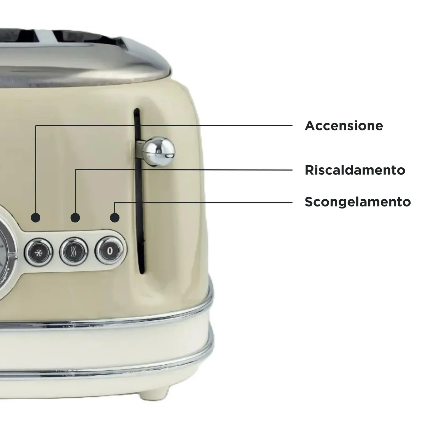 Ariete Vintage 156 Tostapane 4 Fette Beige 1600W