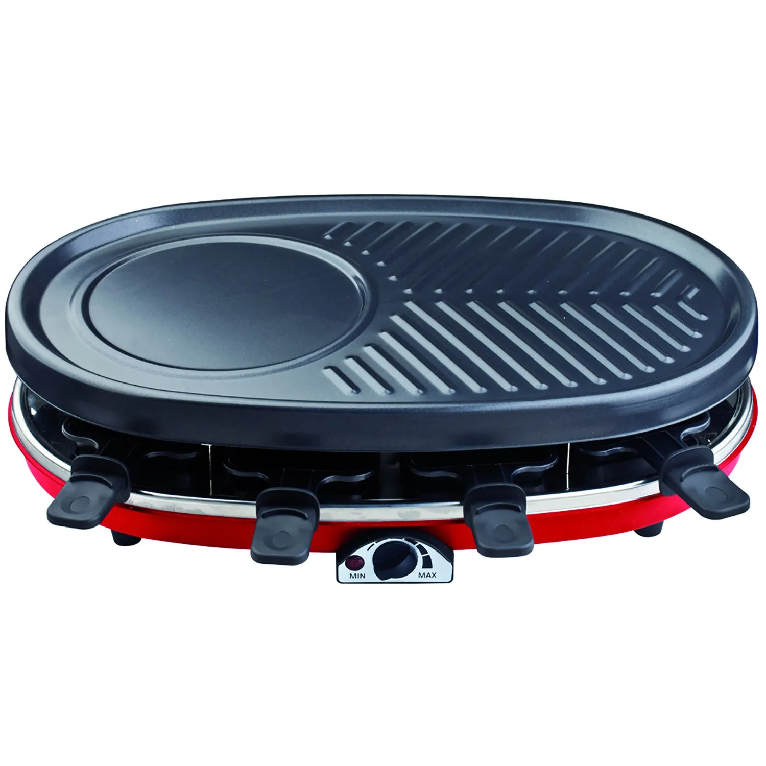 H.Koenig RP418 piastra raclette grill 8 padelle pietra 1500W