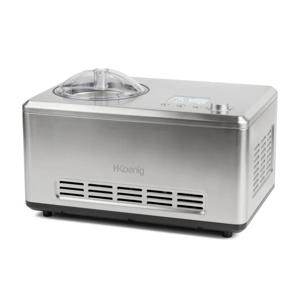 H.Koenig HF320 gelatiera 2 L inox con compressore 180W