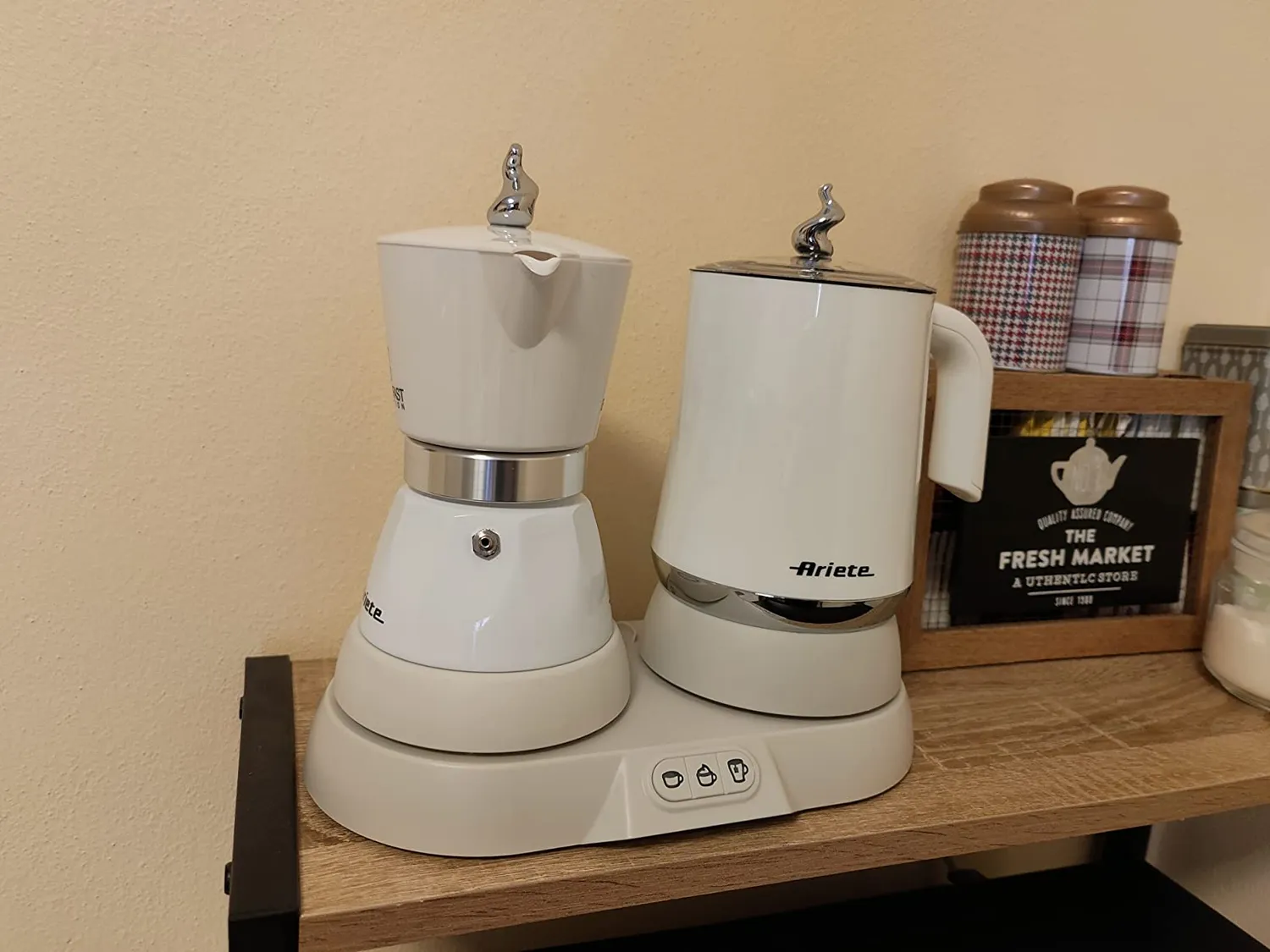 Ariete 1344 Breakfast Station moka 4 tazze bianca