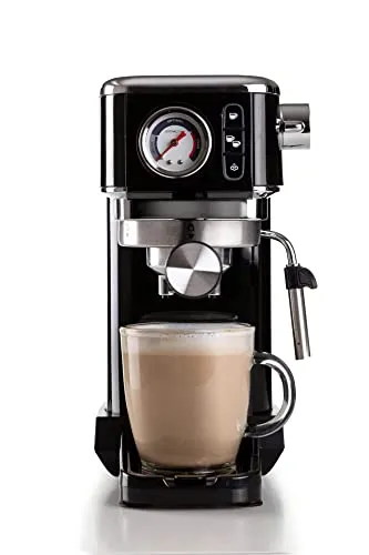 Ariete 1381 macchina espresso nera 15 bar manometro