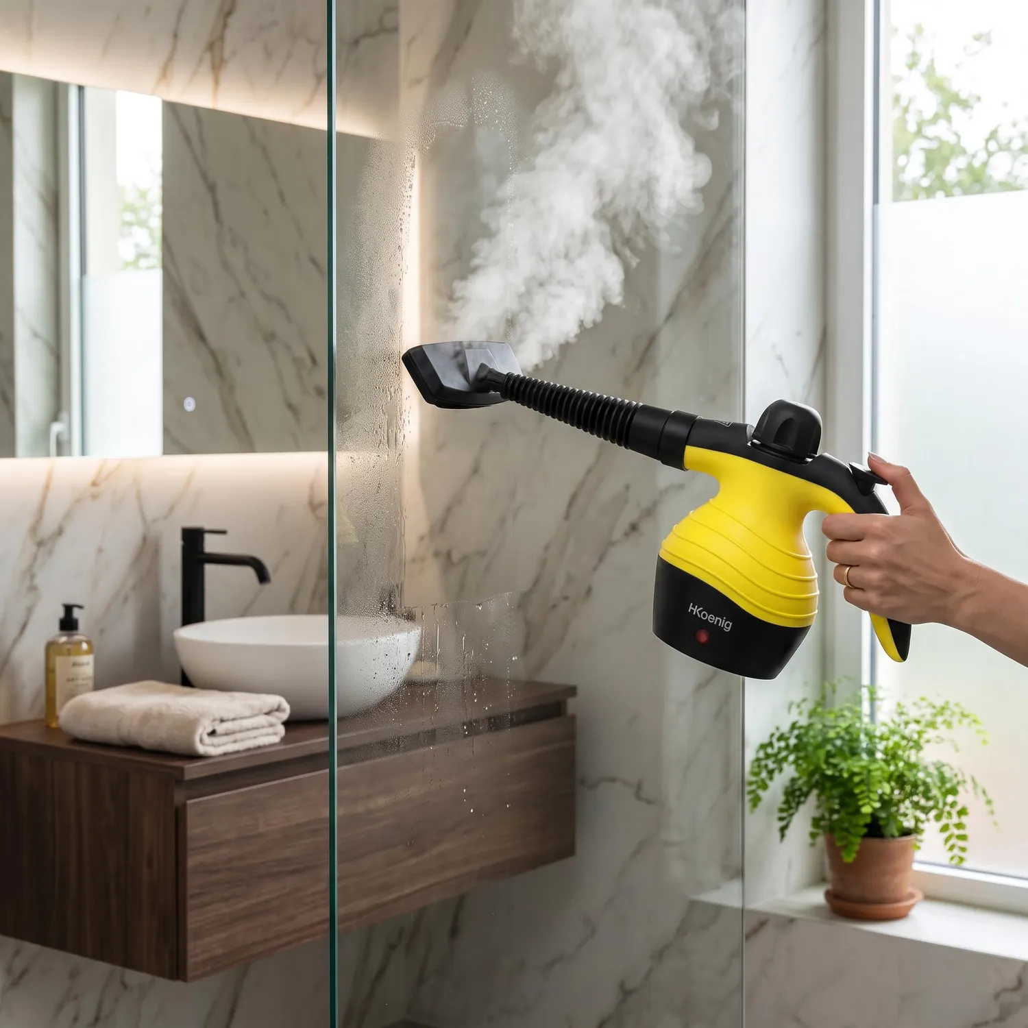 H.Koenig NV60 pulitore vapore portatile 250 ml 4,2 bar nero