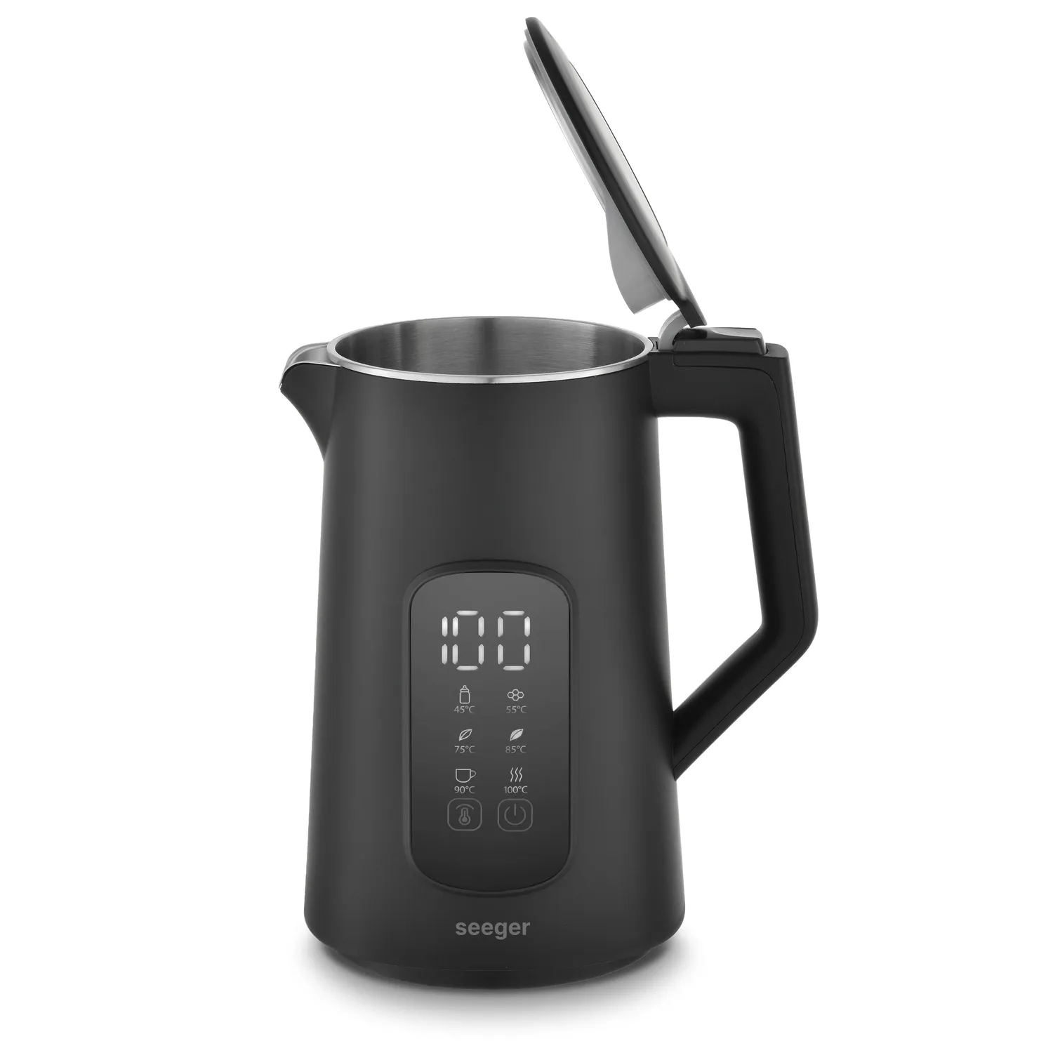 Seeger SmartKettle Bollitore Digitale Nero Temperatura