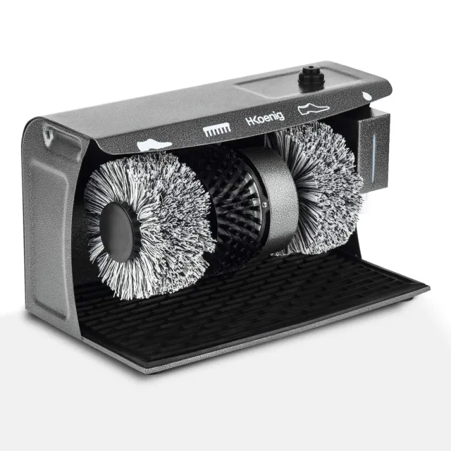 H.Koenig U600 Lucidascarpe Elettrico 120W con Dispenser Cera