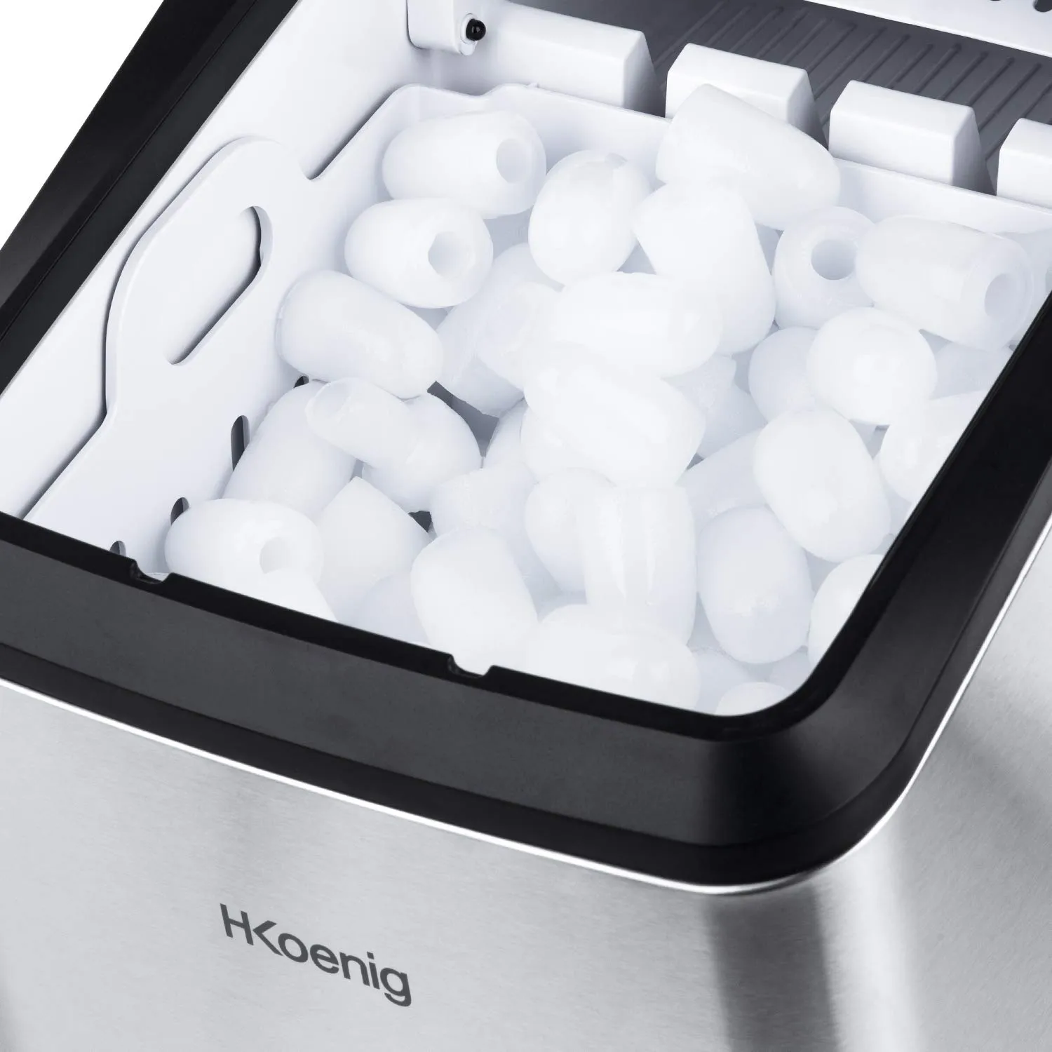 H.Koenig KBP40 macchina del ghiaccio 2,8 L inox 15kg