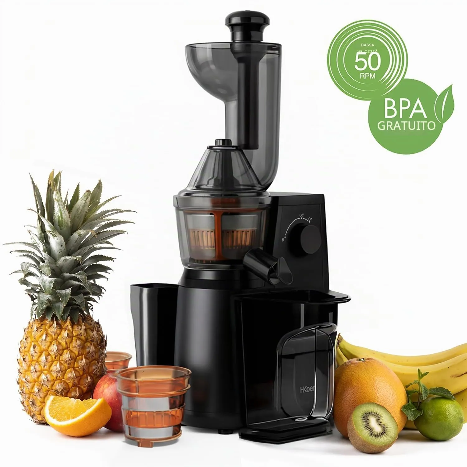 Koenig GSX24 estrattore succo verticale 400W 3 filtri