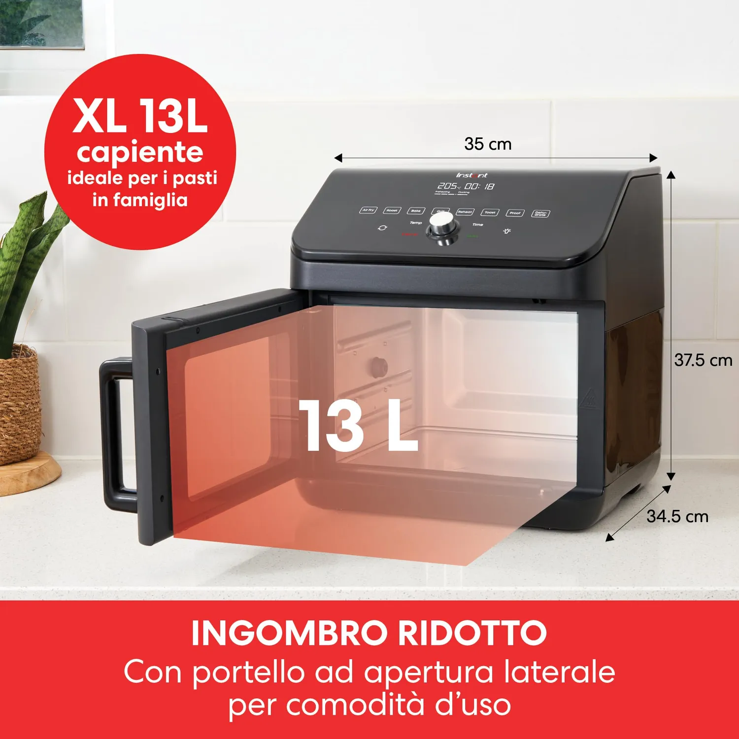 Instant Vortex Plus friggitrice ad aria 13L XXL 9 programmi