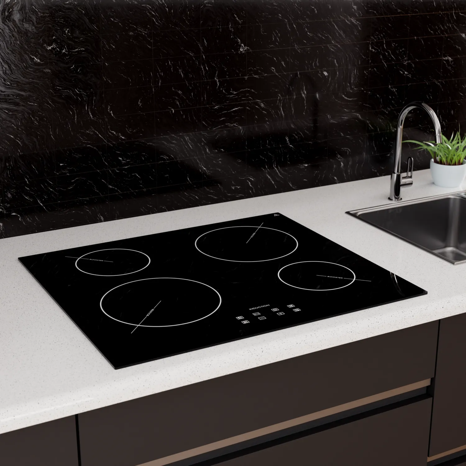 Akpo PIA 6082502/2 piano induzione 60 cm vetroceramica