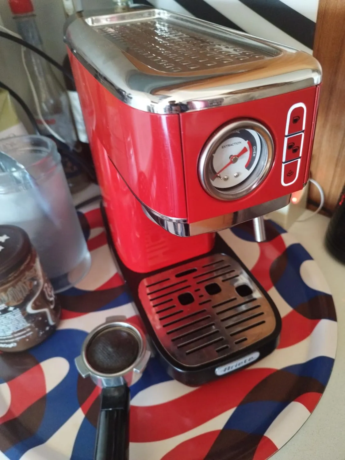 Ariete 1381 Espresso Slim Metal Macchina Caffè Nero 15 Bar