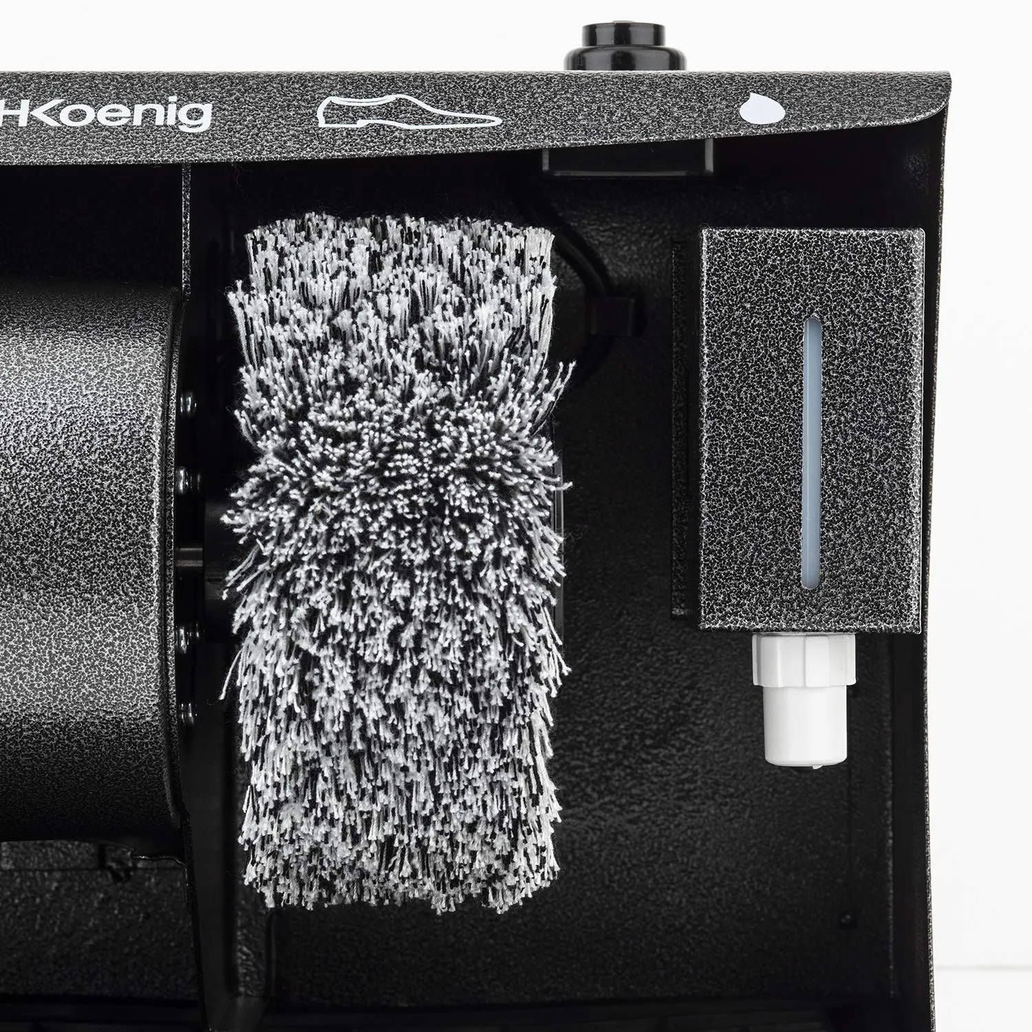 H.Koenig U600 Lucidascarpe Elettrico 120W con Dispenser Cera