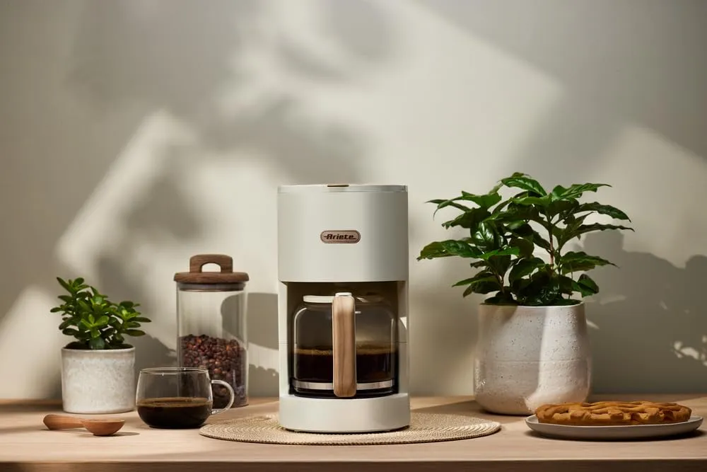 Ariete Breakfast Wood 1394 Macchina Caffè Americano Beige 12 Tazze