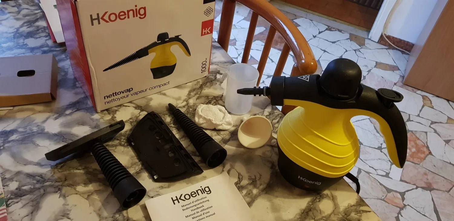 H.Koenig NV60 pulitore vapore portatile 250 ml 4,2 bar nero