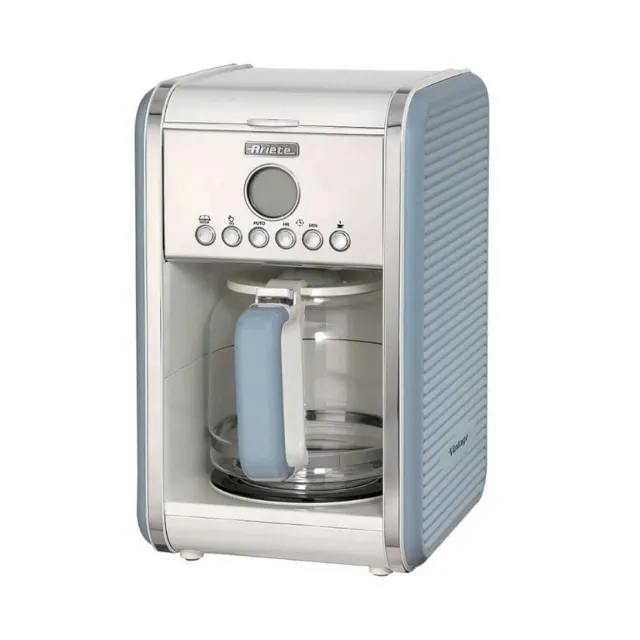 Ariete Vintage 1342 macchina caffe americano celeste 12 tazze