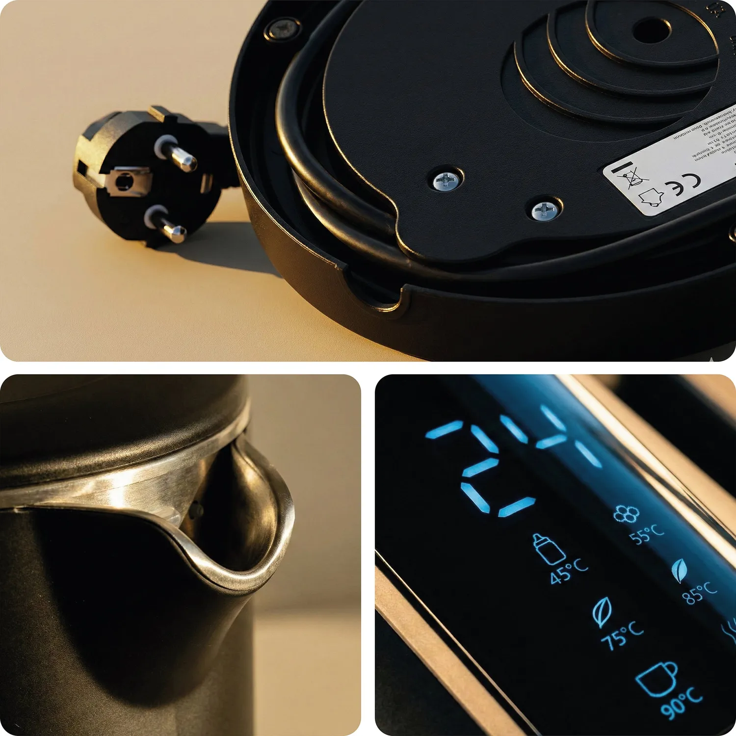 Seeger SmartKettle Bollitore Digitale Nero Temperatura