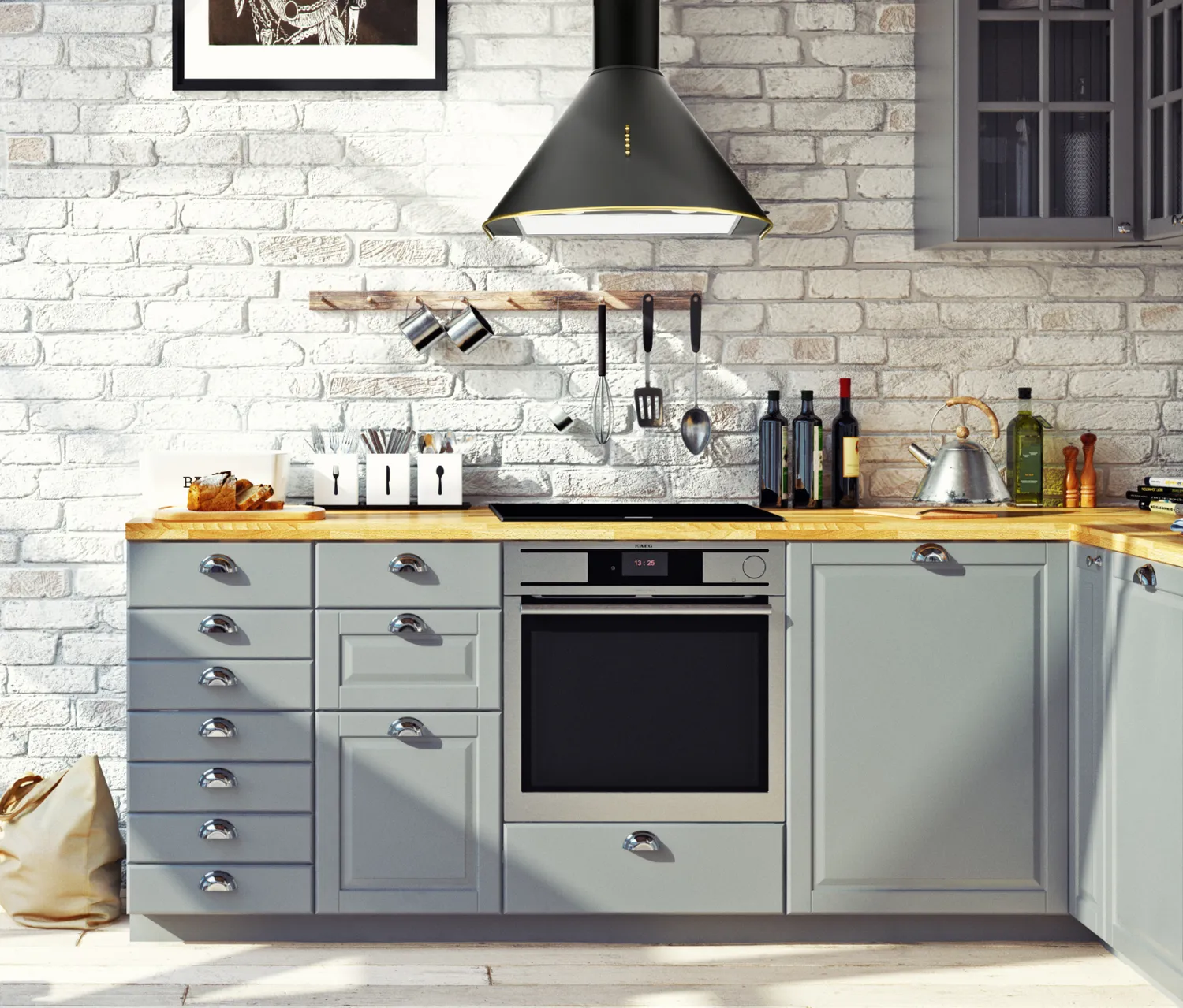Akpo WK-4 Dandys Gold cappa sottopensile oro 60 cm