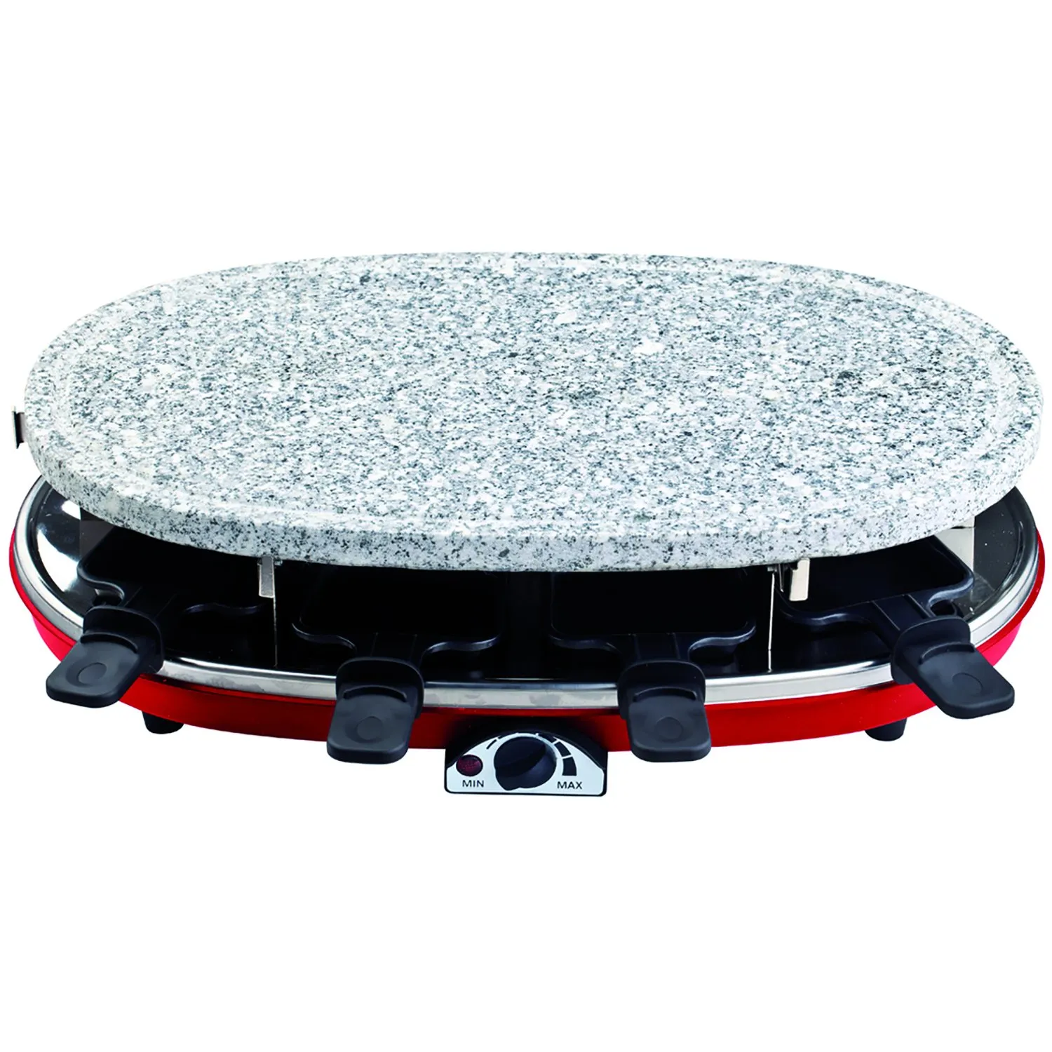 H.Koenig RP418 piastra raclette grill 8 padelle pietra 1500W