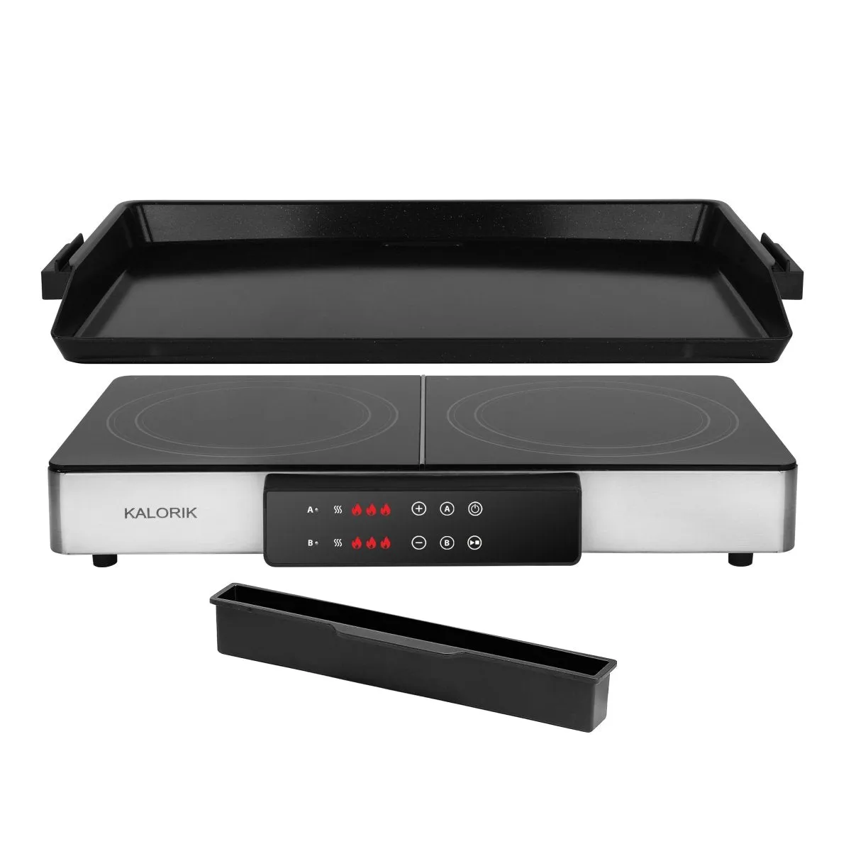 Kalorik Maxx 2-in-1 piastra grill piano cottura elettrico
