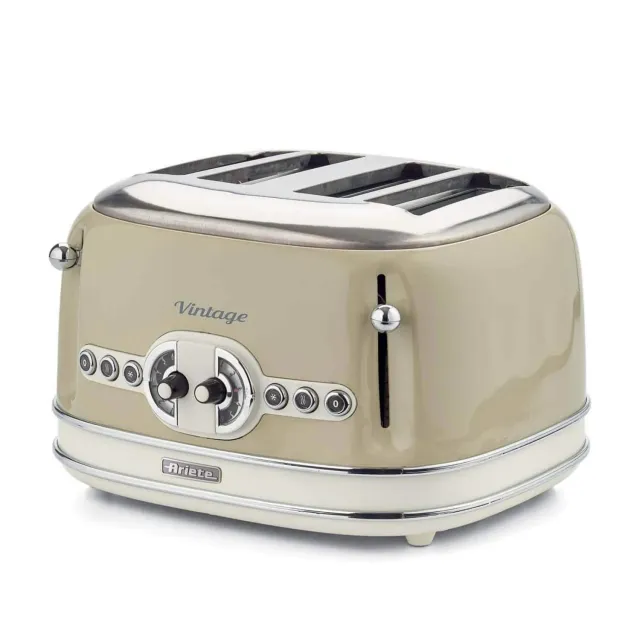 Ariete Vintage 156 Tostapane 4 Fette Beige 1600W
