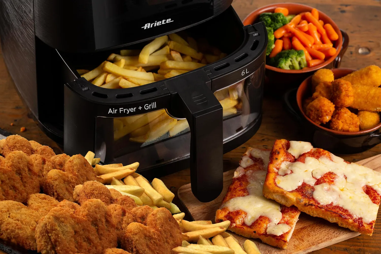 Ariete 4626 Friggitrice ad Aria 6 L Nero 8 Programmi