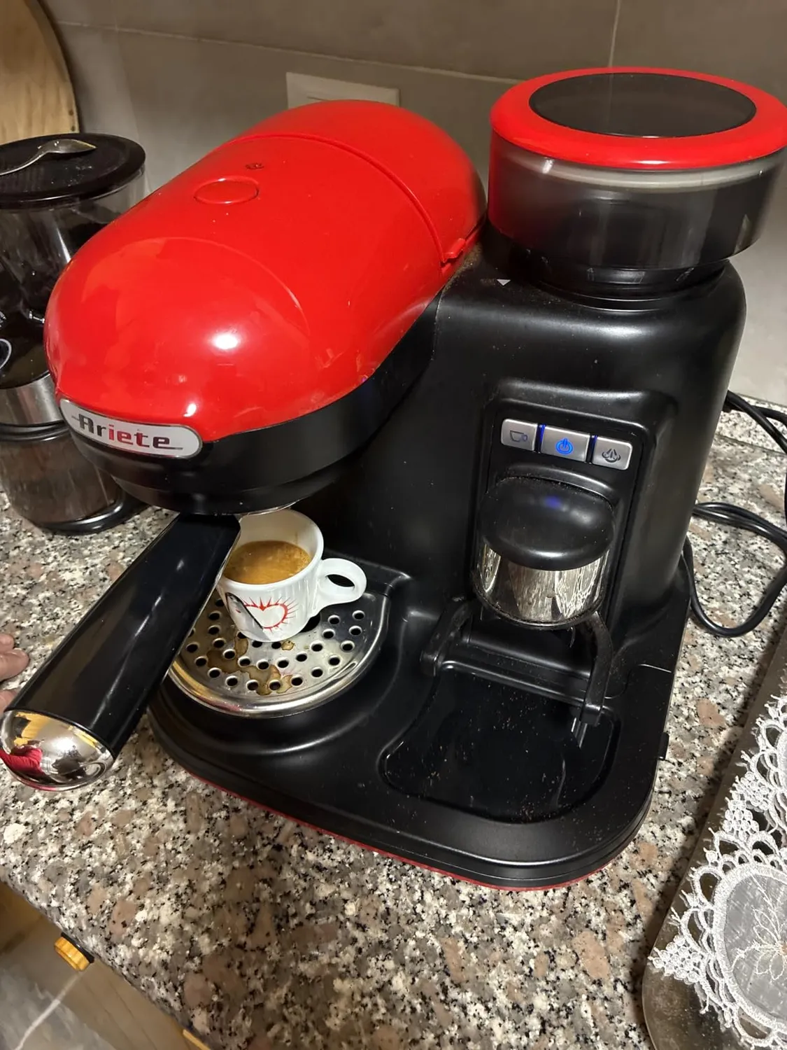Ariete Moderna 1318 macchina espresso bianca grani