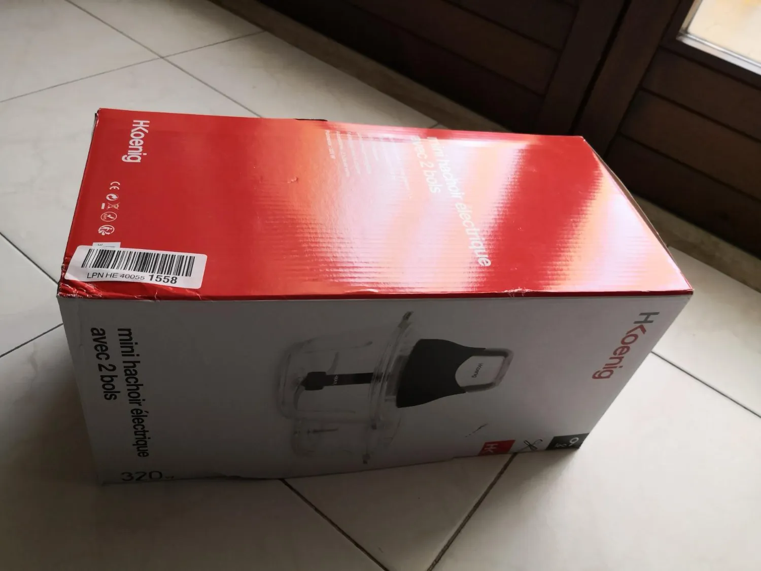 H.Koenig LEO8 Mini Tritatutto Vetro 1L 320W con Coperchio