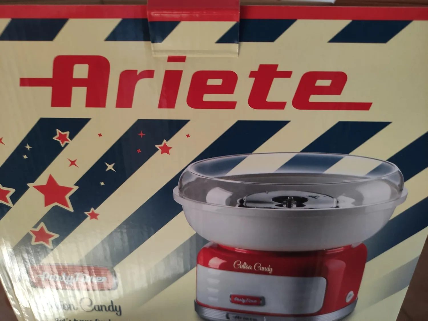 Ariete Party Time 2973 zucchero filato rosso 450W