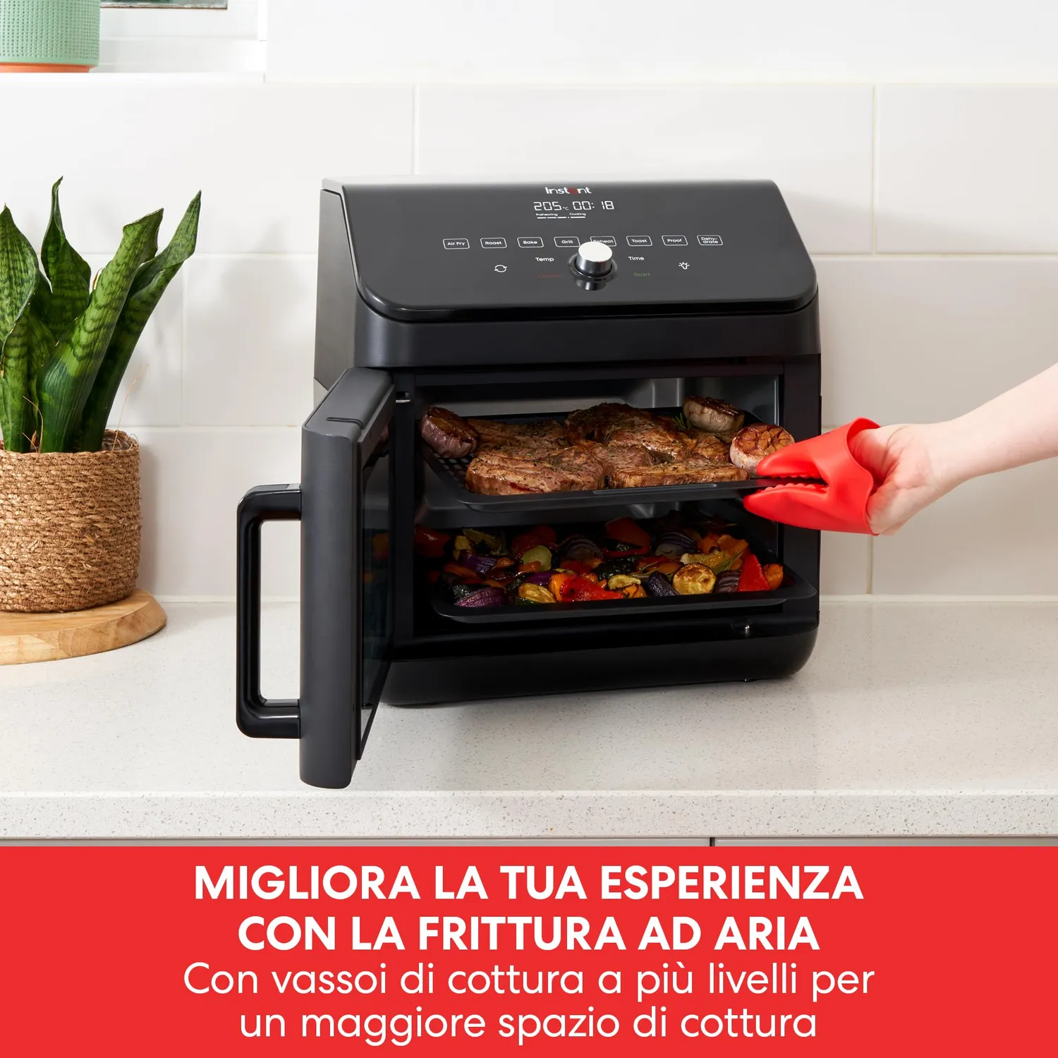 Instant Vortex Plus friggitrice ad aria 13L XXL 9 programmi
