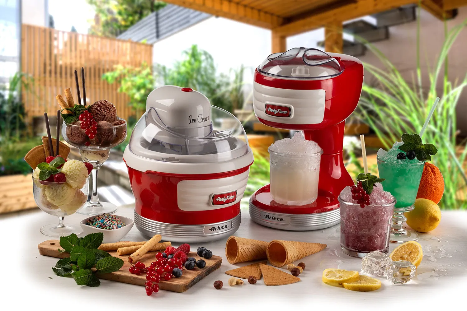 Ariete Party Time 76 Tritaghiaccio Rosso con Cestello