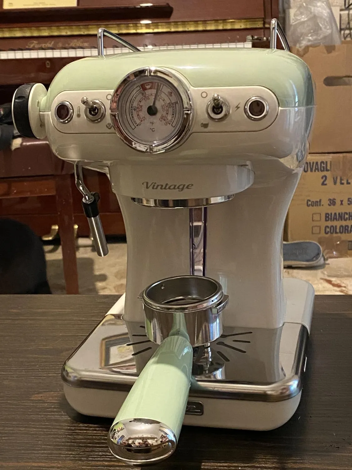 Ariete Vintage 1389 macchina espresso beige 15 bar