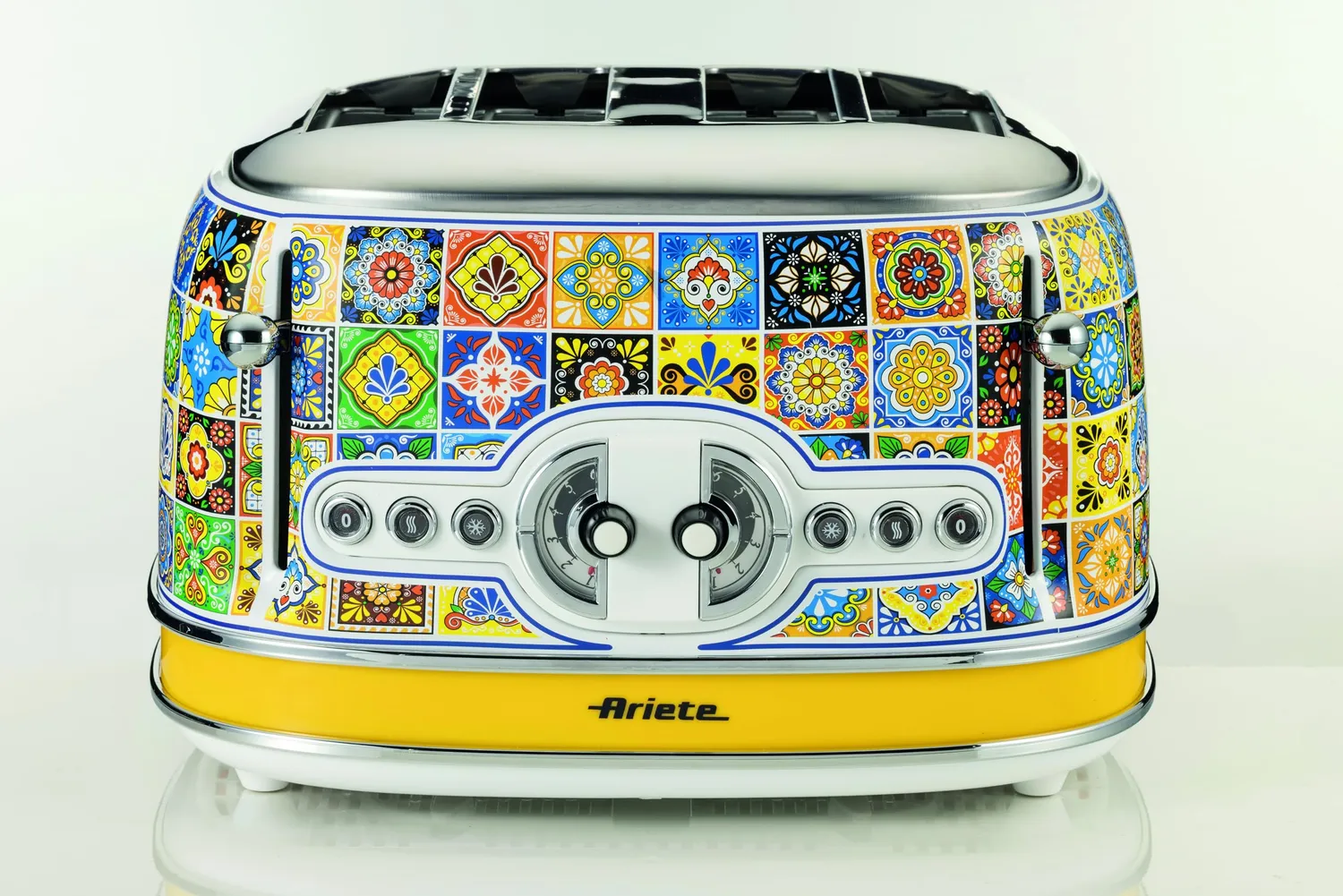 Ariete 156 Positano Tostapane 4 fette bianco giallo