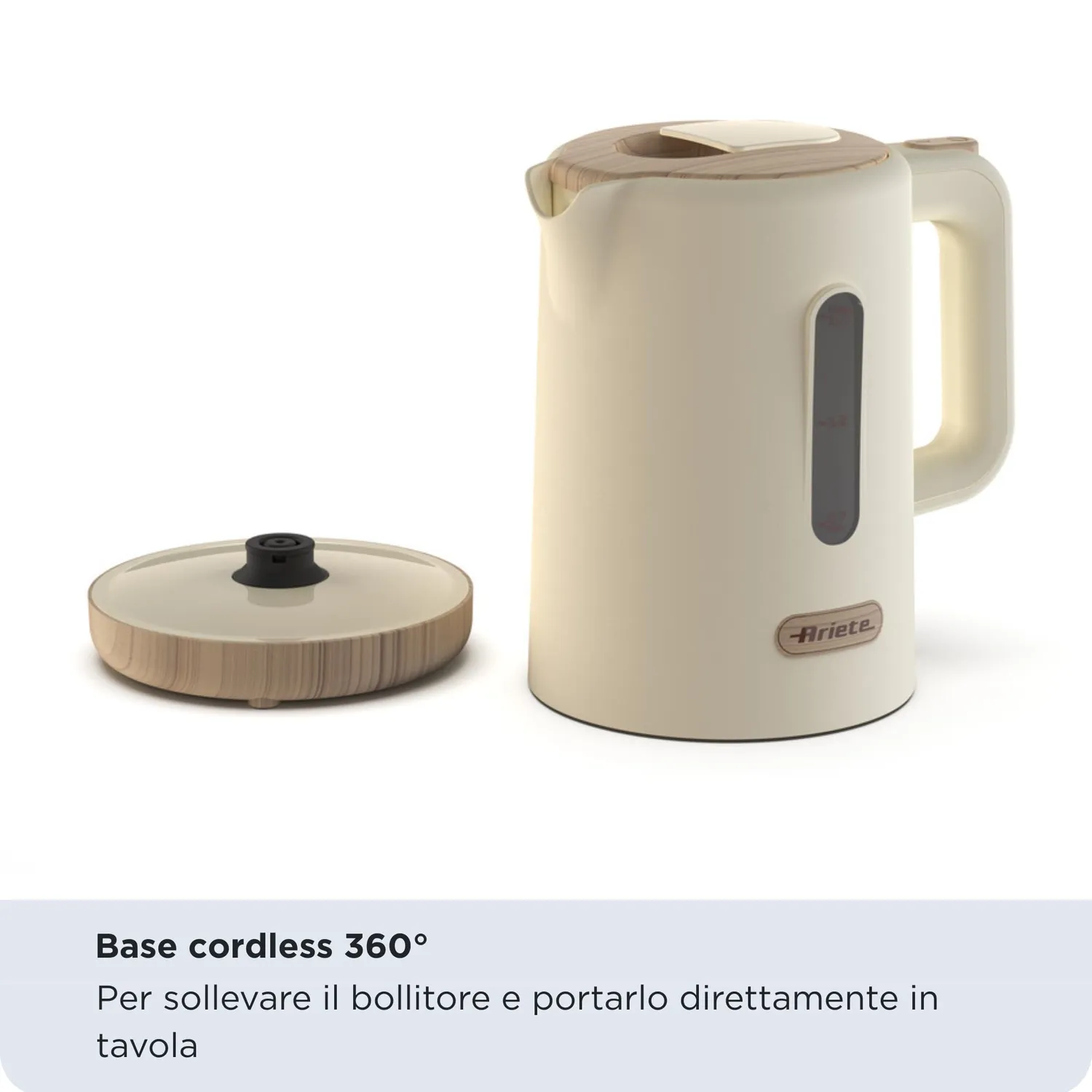 Ariete Breakfast Wood 2846 Bollitore Elettrico 1,7 L Beige 2200W