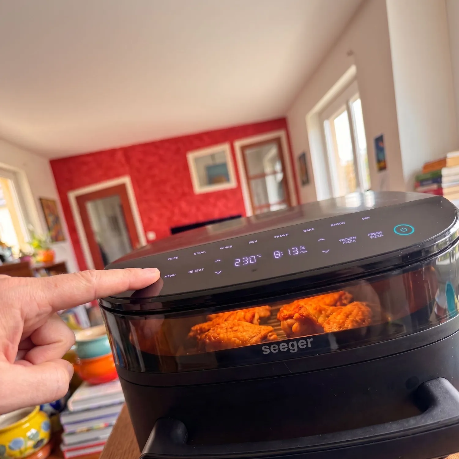 Seeger SpaceFry friggitrice ad aria superficie 30 cm pizza
