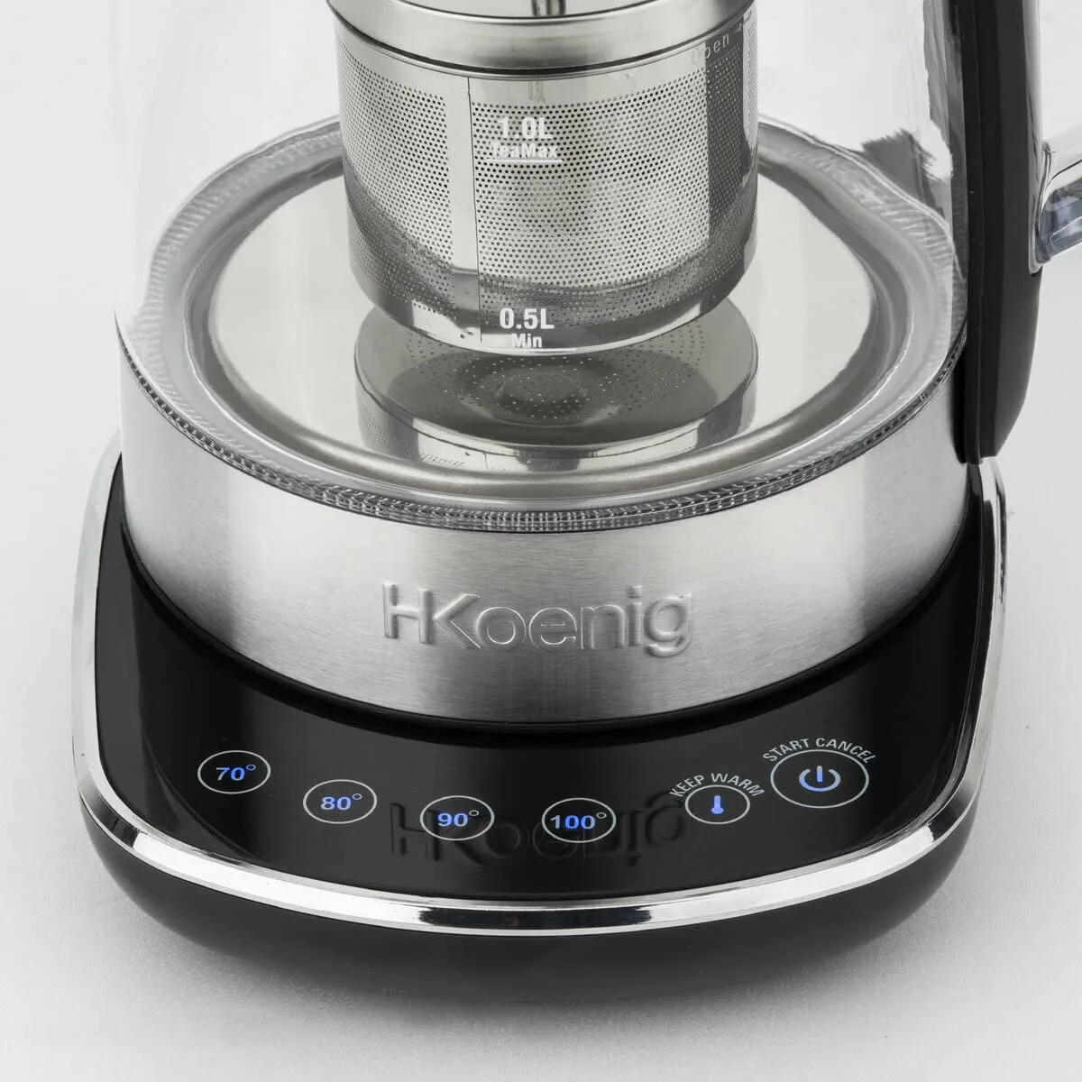H.Koenig TI600 bollitore vetro 1,5L 70-100°C