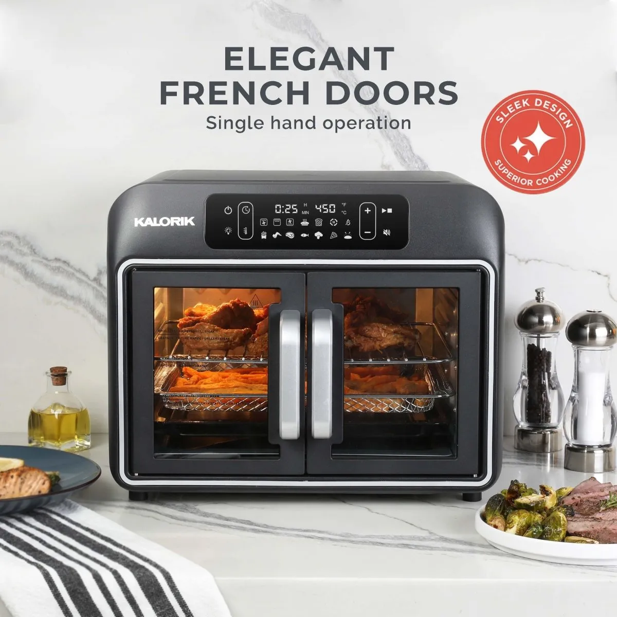 Kalorik Designer Series forno friggitrice 26 Qt nero 1700 W
