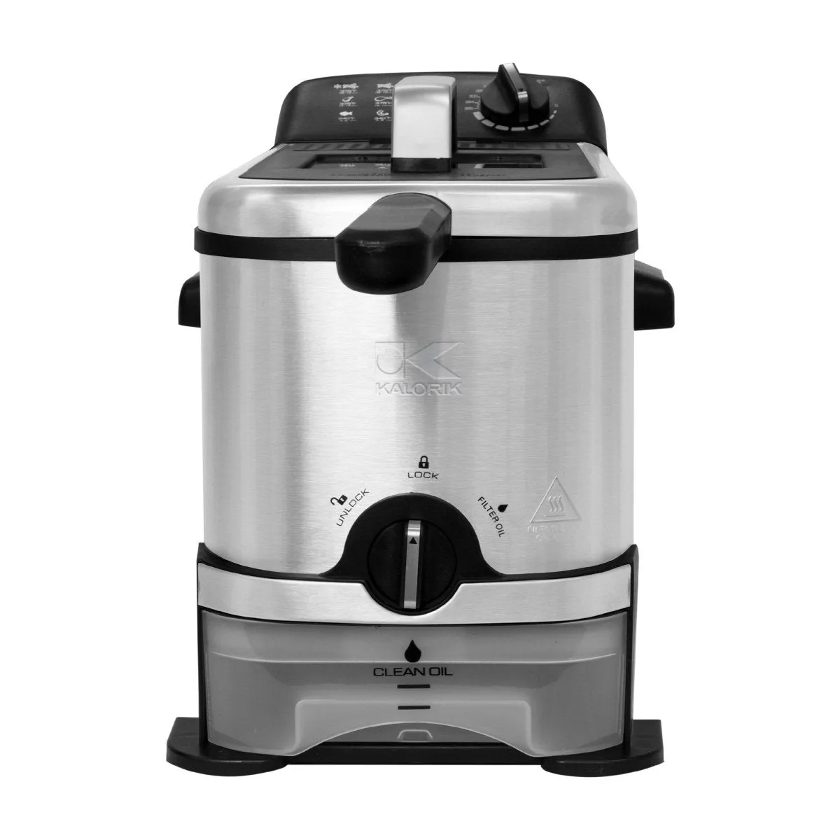 Kalorik friggitrice a olio 3 L filtraggio acciaio inox
