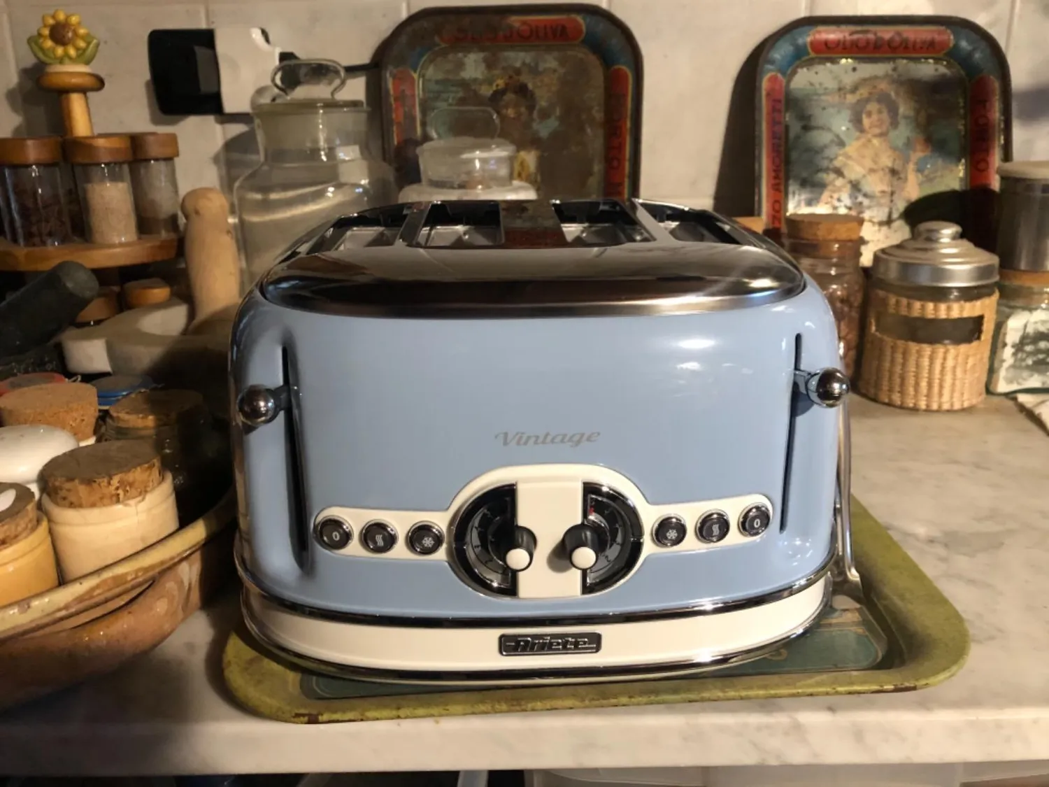 Ariete Vintage 156 Tostapane 4 Fette Beige 1600W