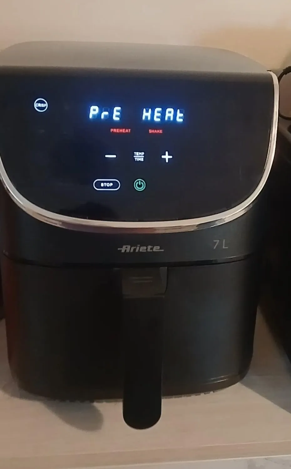 Ariete Airy Fryer 4627 Friggitrice ad Aria 7L Nera Max Crisp