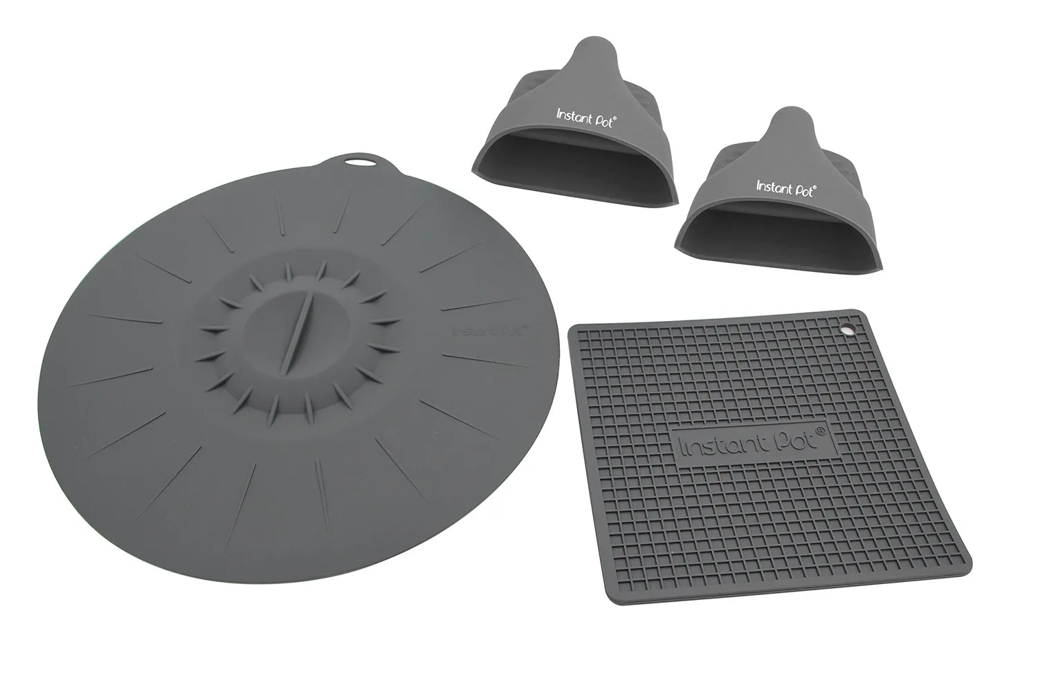 Instant Pot Steamer Insert Set vapore silicone 3 pezzi grigio
