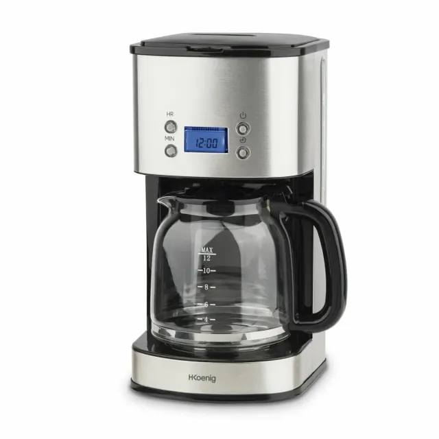 H.Koenig MG30 Caffettiera Americana Argento 1,5L Programmabile