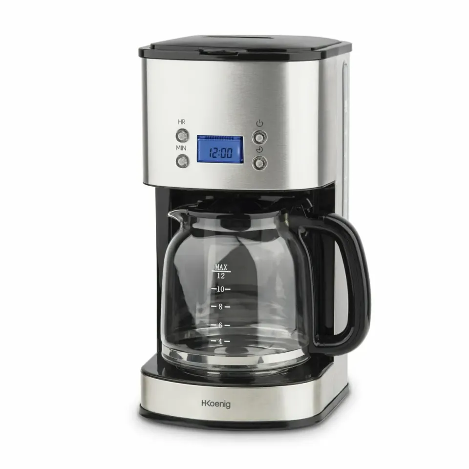 H.Koenig MG30 Caffettiera Americana Argento 1,5L Programmabile