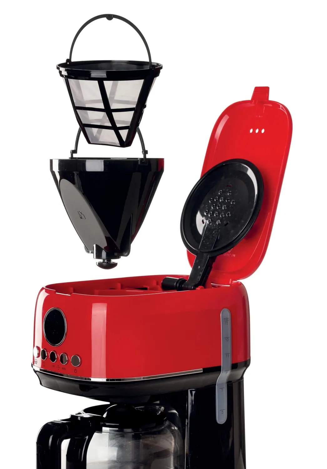 Ariete 1396 Moderna macchina caffè espresso rossa 15 bar