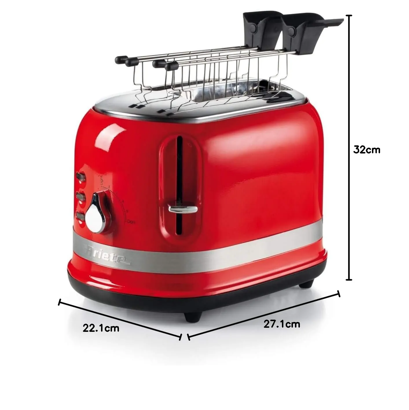 Ariete Moderna 149 Tostapane 2 Fette Rosso 6 Livelli